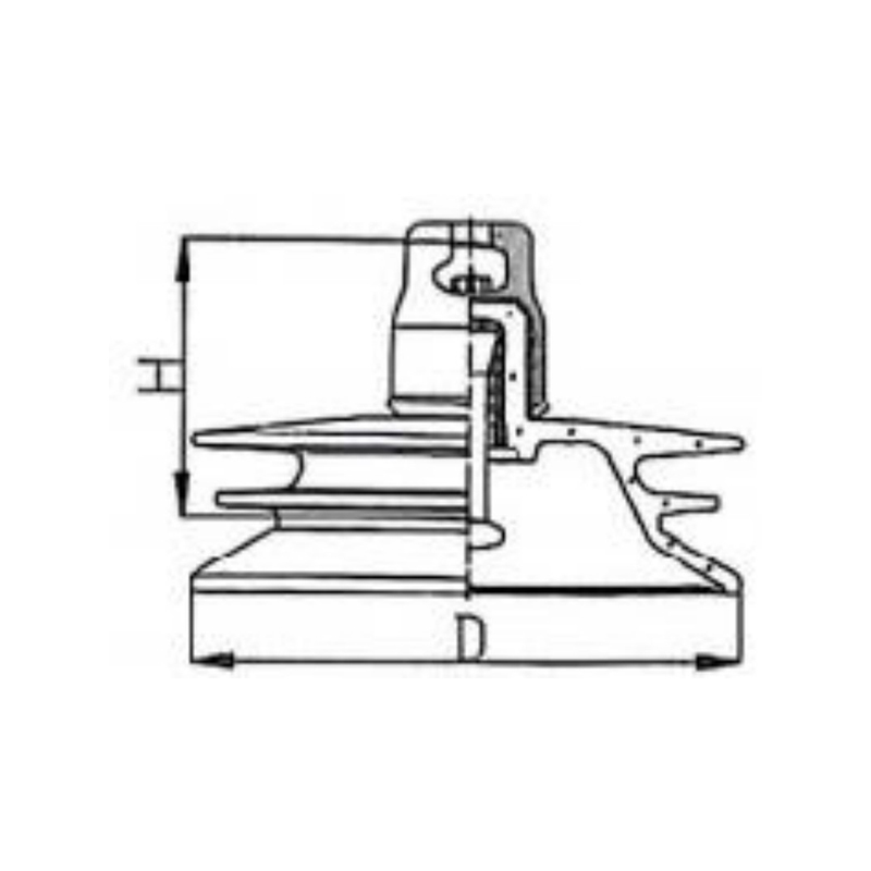 Triple-umbrella Type Glass Insulator